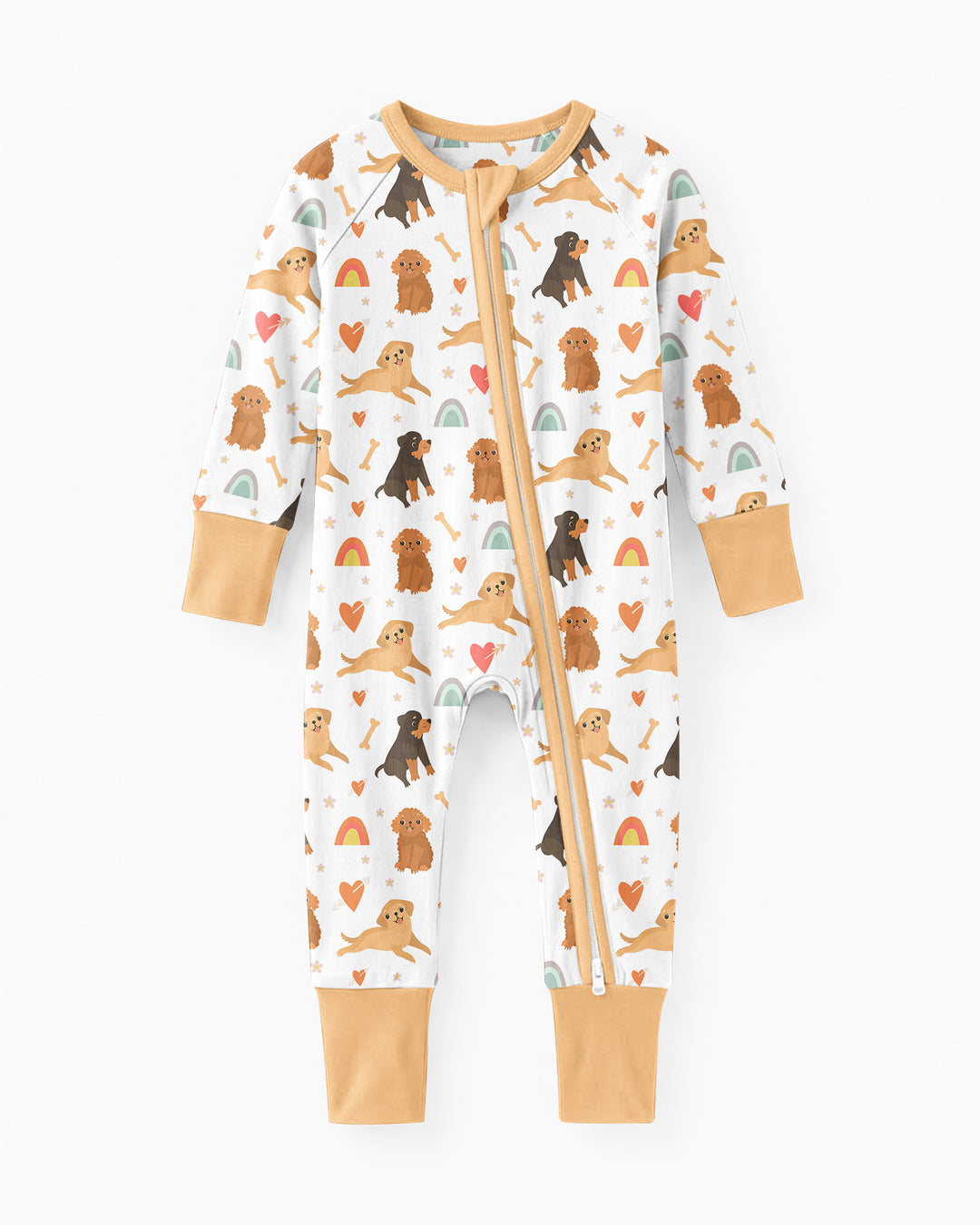 Brown Dogs Bamboo Convertible Zippered Romper