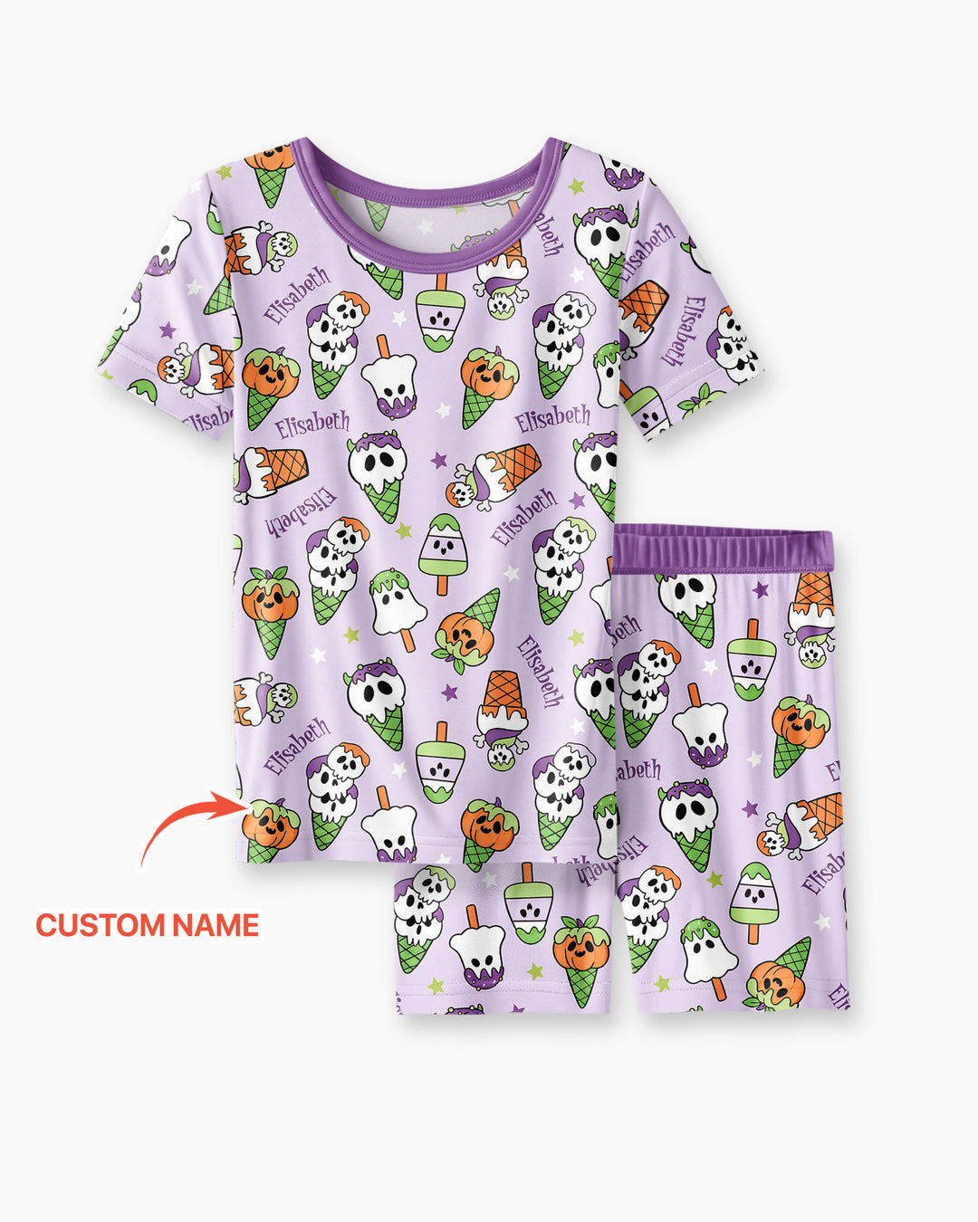 Conjunto de Pijama de Dos Piezas de Bambú con Mangas Cortas y Pantalones Cortos