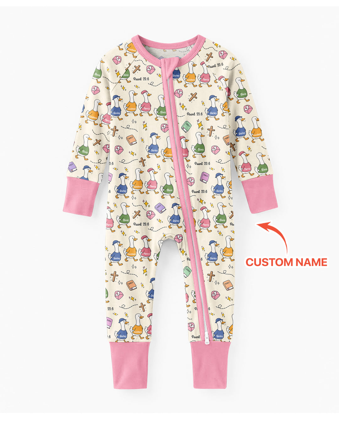 Psalm 23:6 Matching Family Bamboo Convertible Zippy