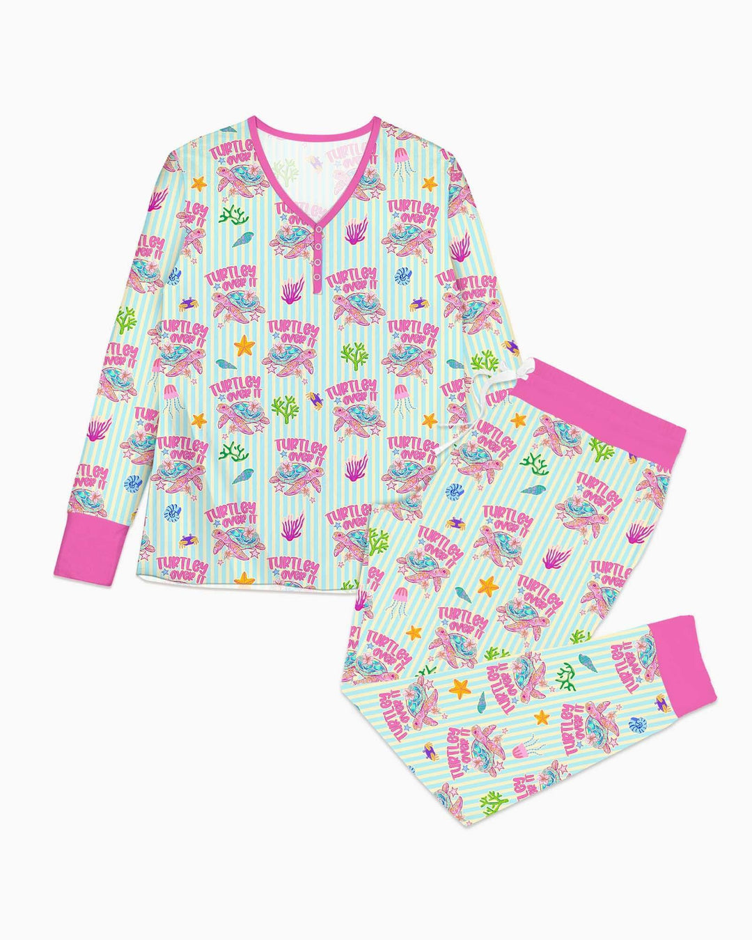 Plantilla de conjunto de pijama de mujer de bambú