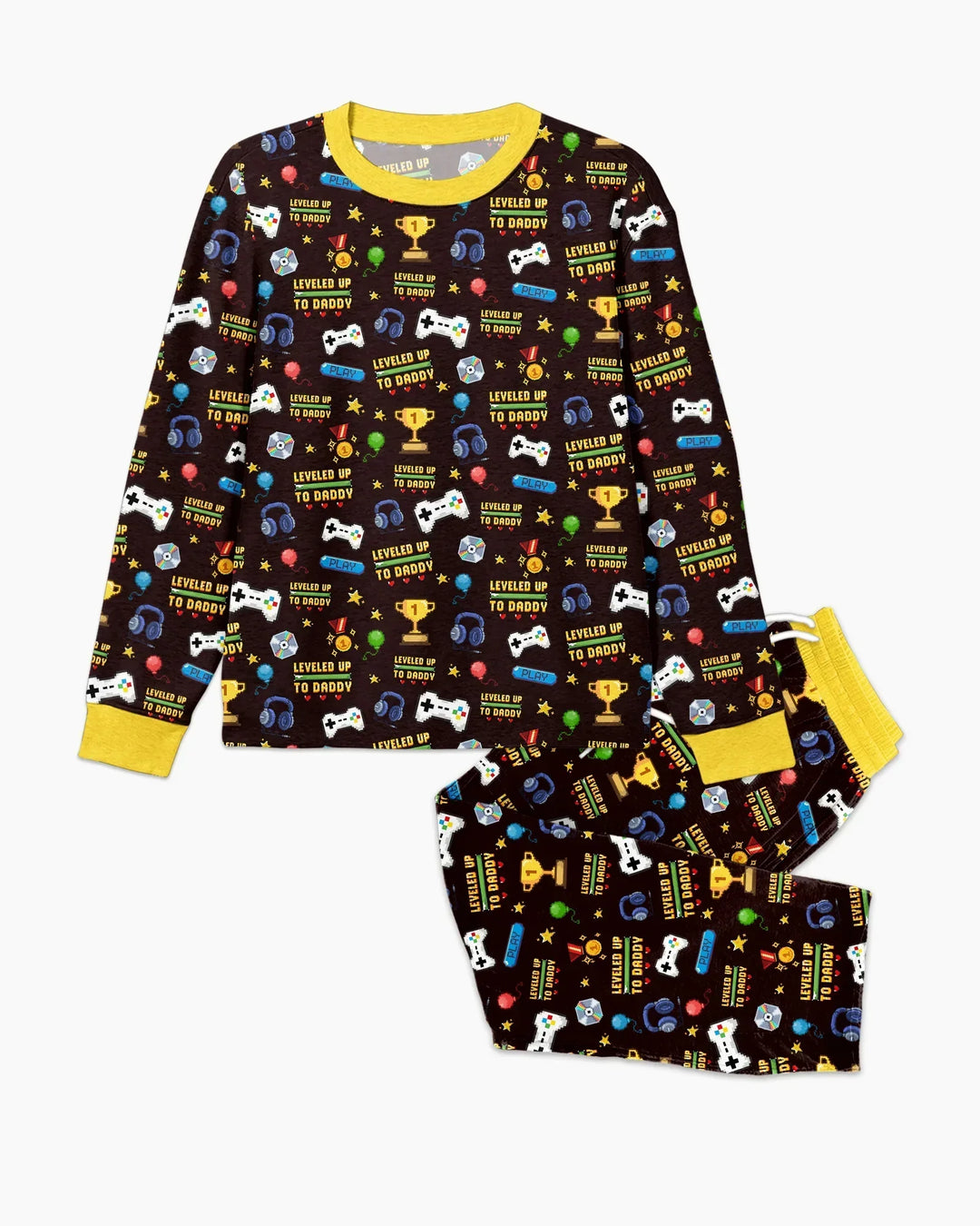 Leveled Up Daddy & Me Matching Bamboo Men's Pajama Set