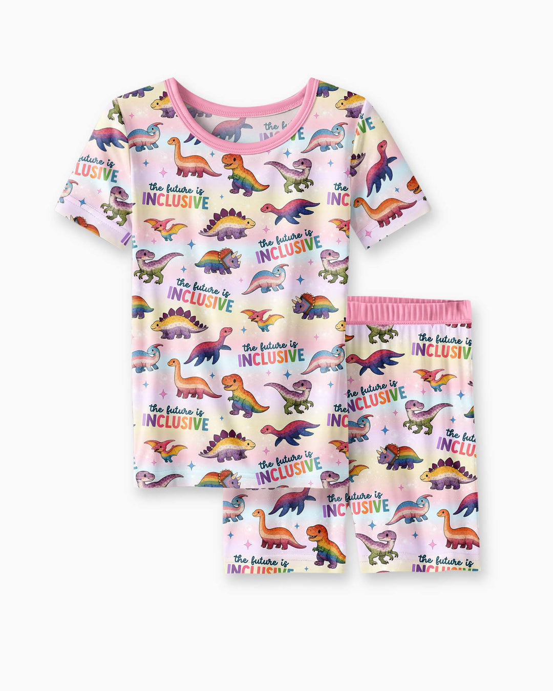 The Future is Inclusive Bamboo Two Piece Short Sleeve Shorts Pajama Set