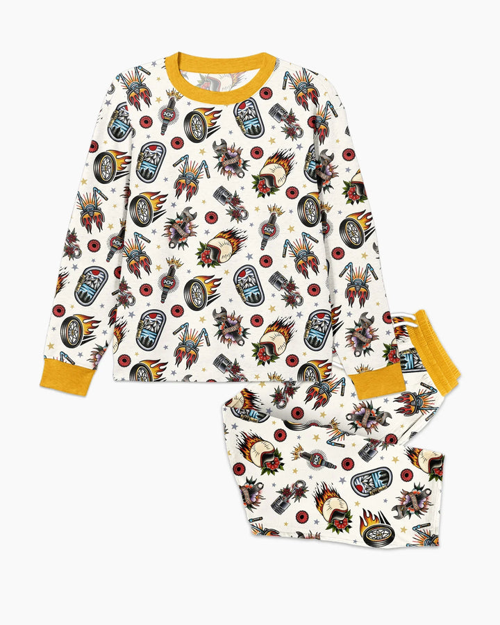 Born to Ride Together Family Matching Bamboo Men's Pajama Set