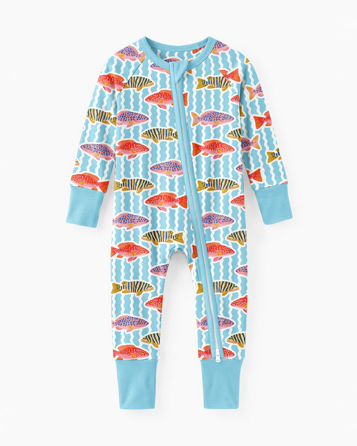 Preppy Fish Crew Bamboo Convertible Zippy