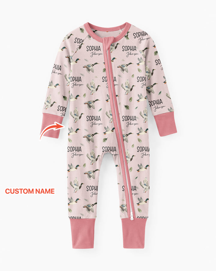 Custom Name Mallard Duck Bamboo Convertible Zippy