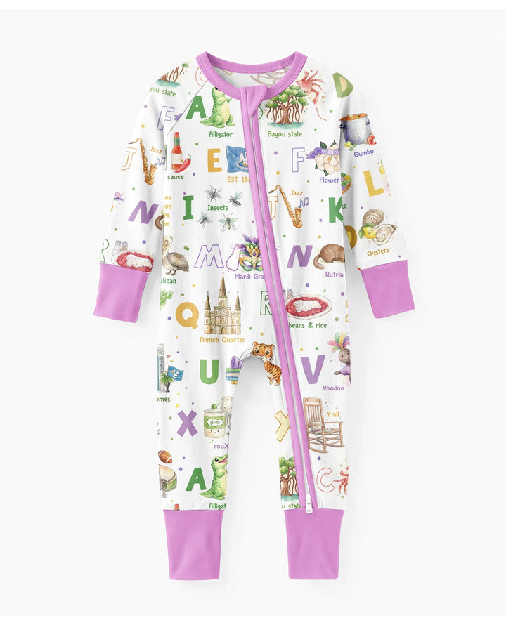 Alphabet of Lousiana Bamboo Convertible Zippy