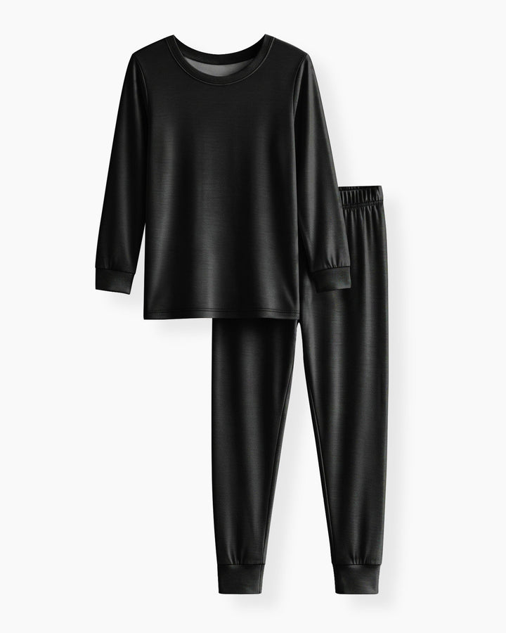 Black Bamboo Two Piece Pajama Set