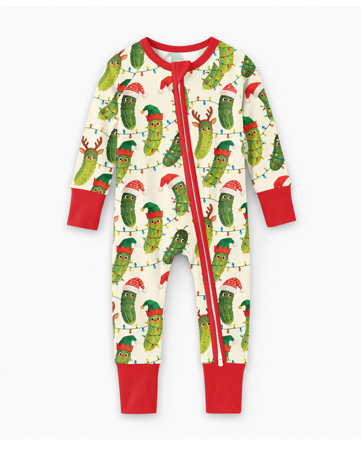 Cheerful Christmas Pickle Bamboo Convertible Zippy