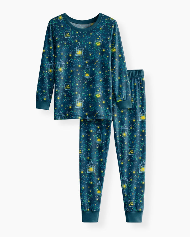 Firefly Lantern Night Bamboo Two Piece Long Sleeve Pajama Set