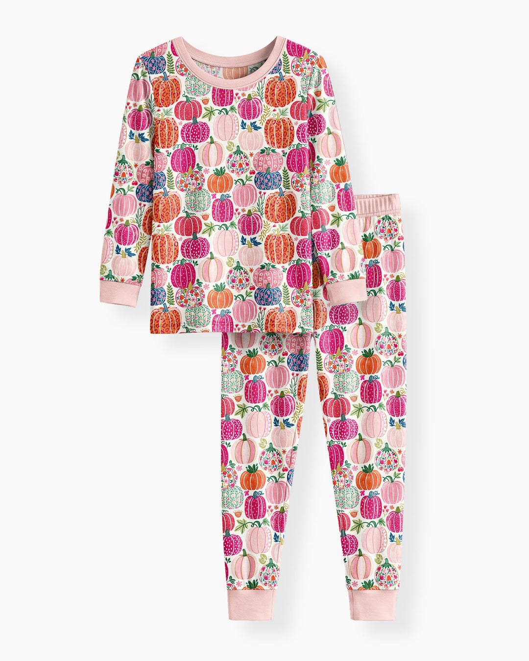 Pumpkin & Bloom Bamboo Two Piece Long Sleeve Pajama Set