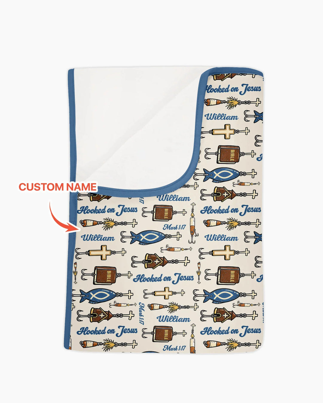 Hooked On Jesus Bamboo Blanket