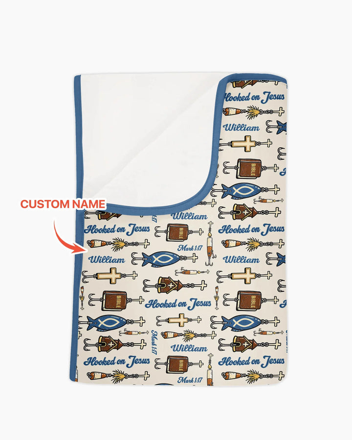 Hooked On Jesus Bamboo Blanket
