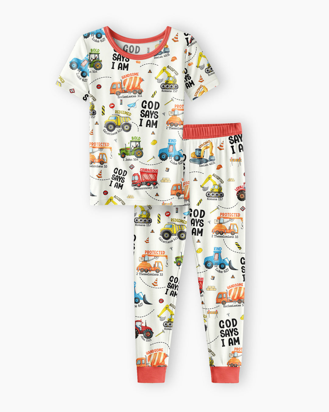 God Says I Am Bamboo Two Piece Short Sleeve Pajama Set