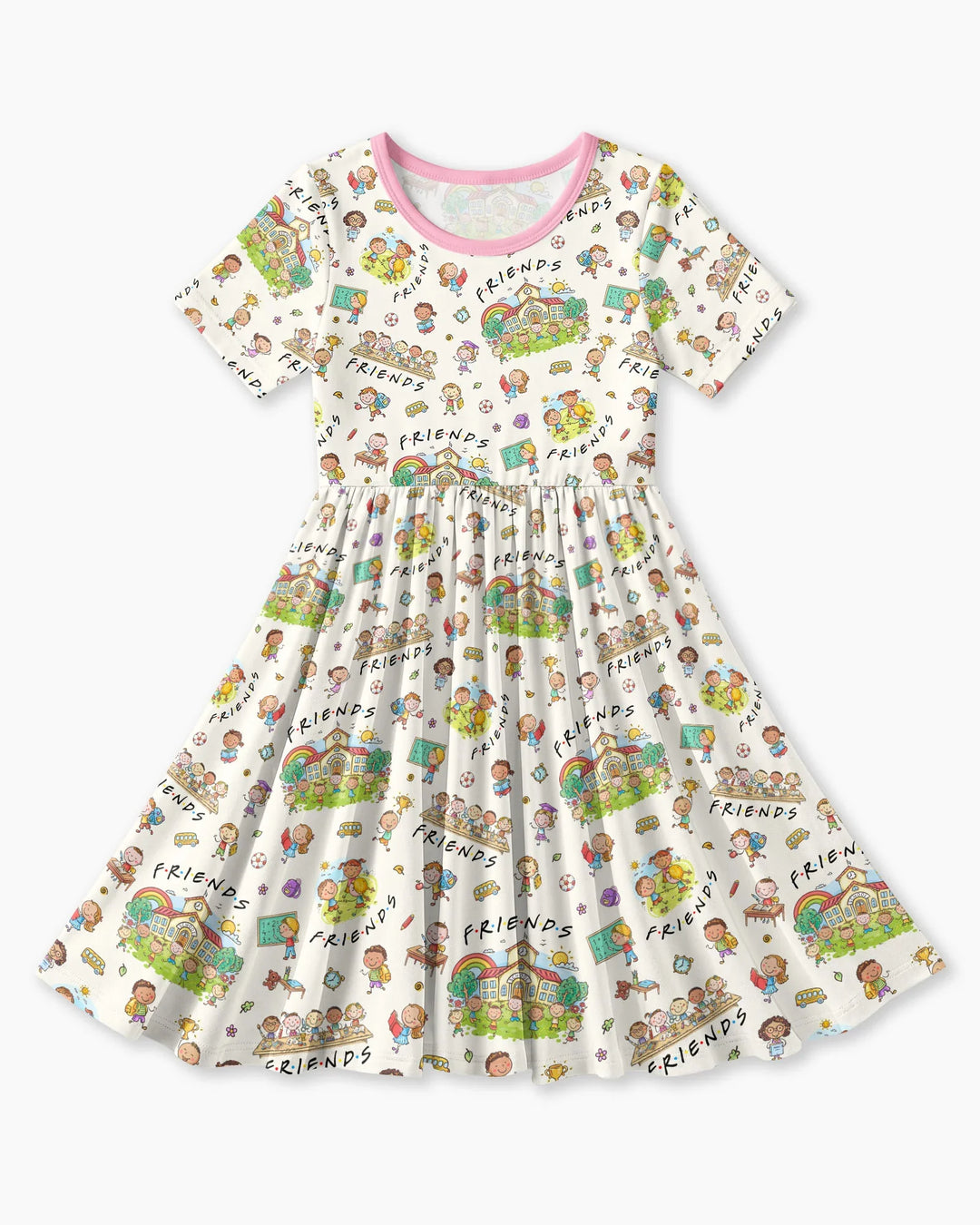 School Friends Forever Bamboo Twirl Dress