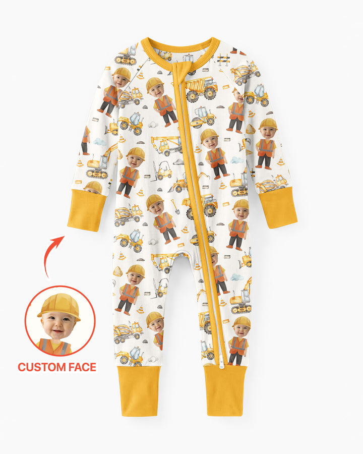 Custom Photo Little Builder Bamboo Convertible Zippy