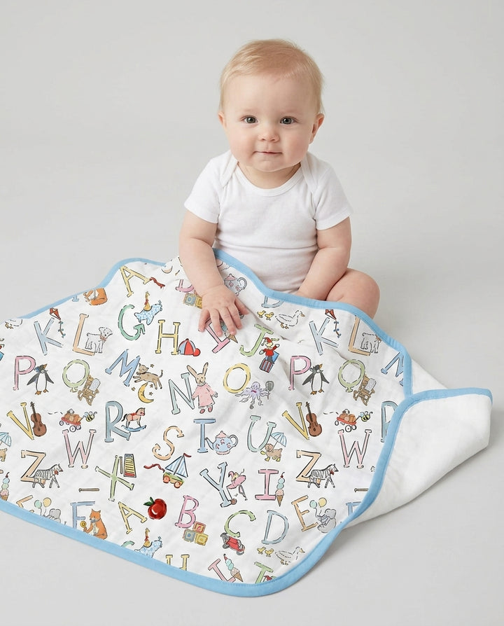 ABC Whimsy Bamboo Blanket