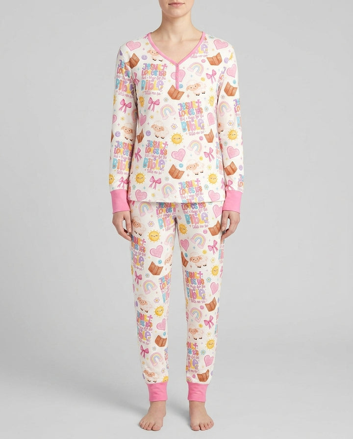 Jesus Loves Me This I Know Bamboo Women Pajama Set