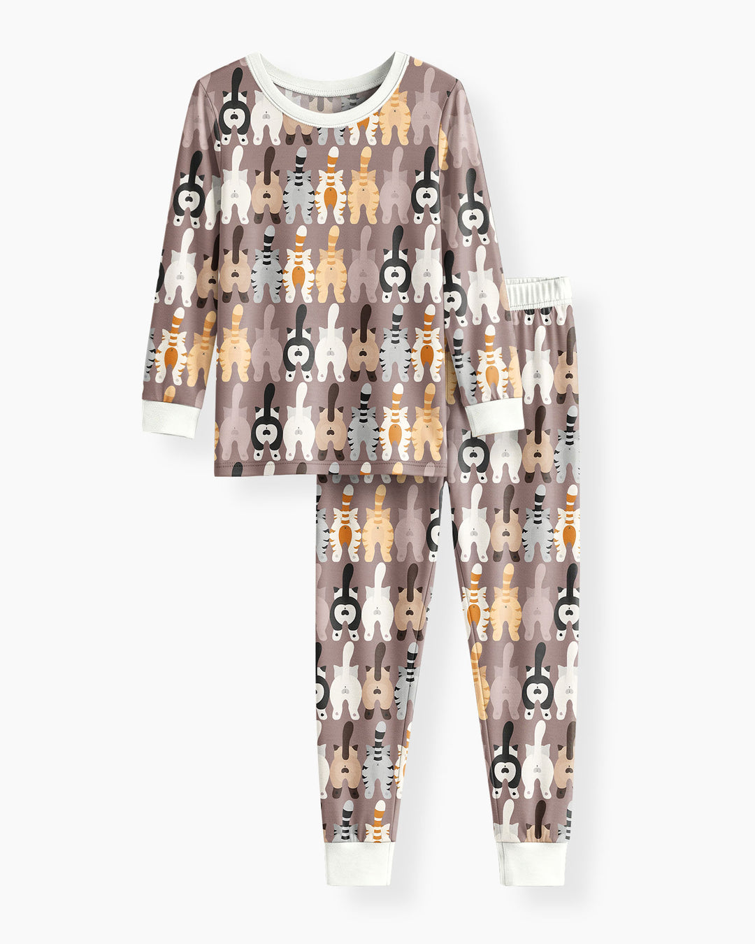 Cheeky Tails Bamboo Two Piece Long Sleeve Pajama Set