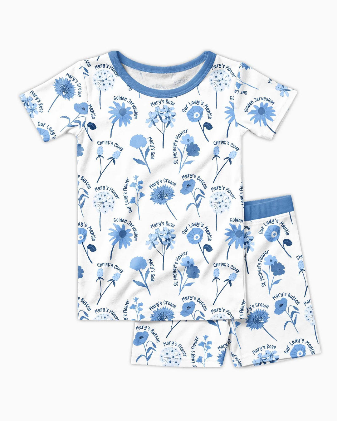 Mary's Garden Bamboo Two Piece Short Sleeve Shorts Pajama Set