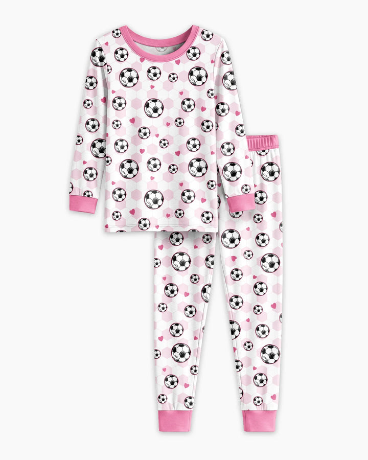 Goal Squad Family Matching Bamboo Two Piece Long Sleeve Pajama Set