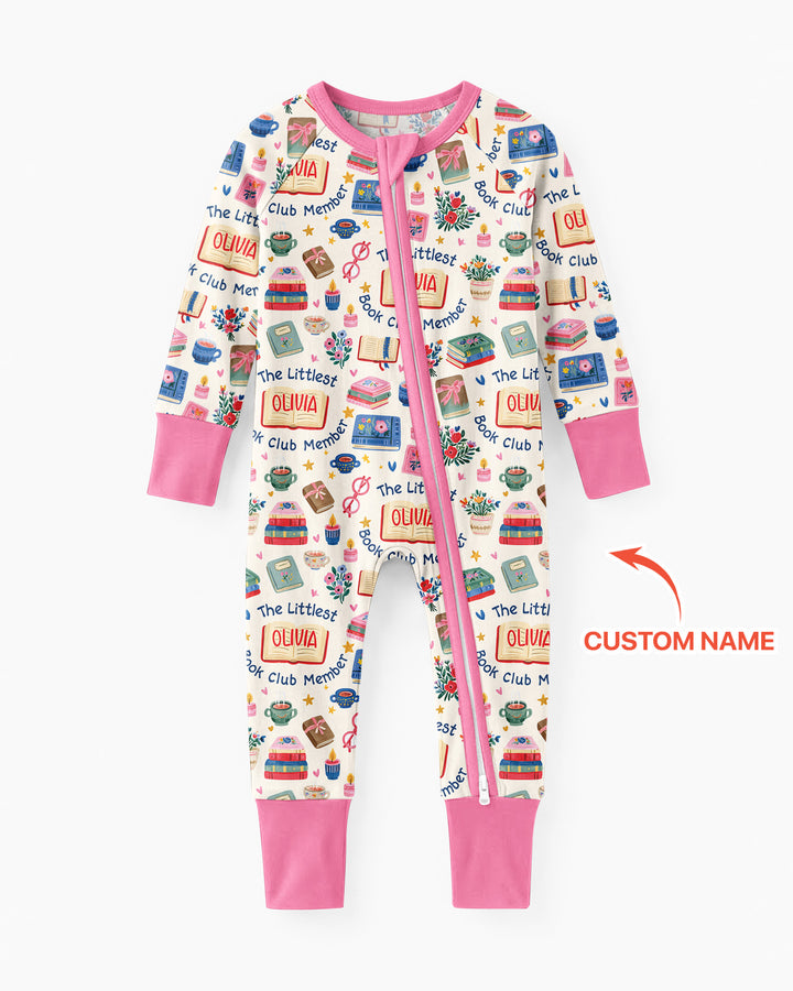 The Littlest Book Club Member Custom Name Bamboo Convertible Zippy