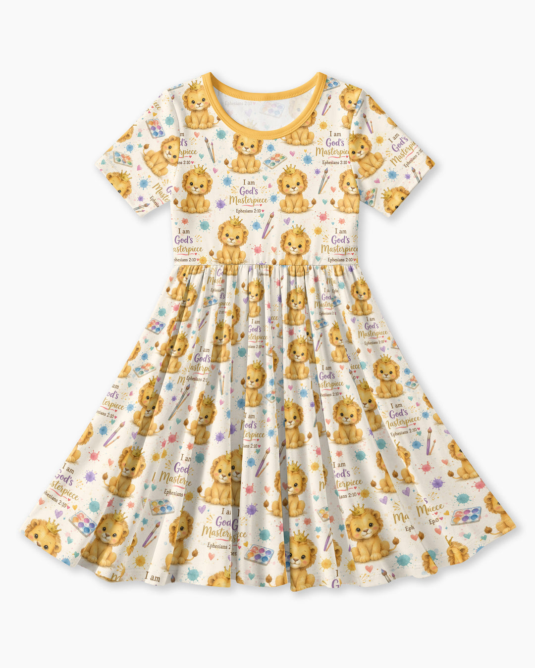 I Am God's Masterpiece Bamboo Twirl Dress