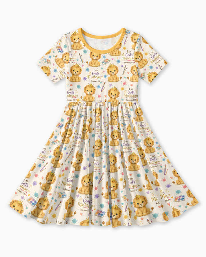 I Am God's Masterpiece Bamboo Twirl Dress