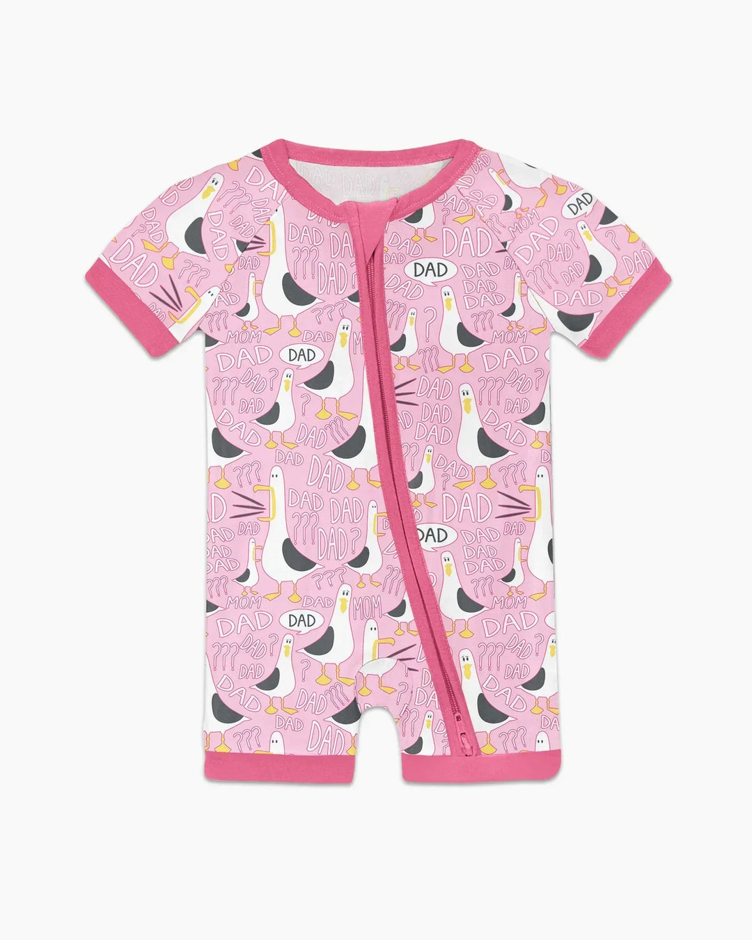 Funny Seagull DAD Bamboo Shorty Zippy