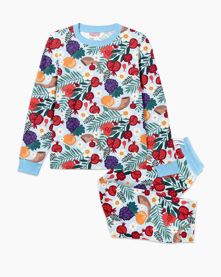 Pomegranate Blessings Night Family Matching Bamboo Men's Pajama Set