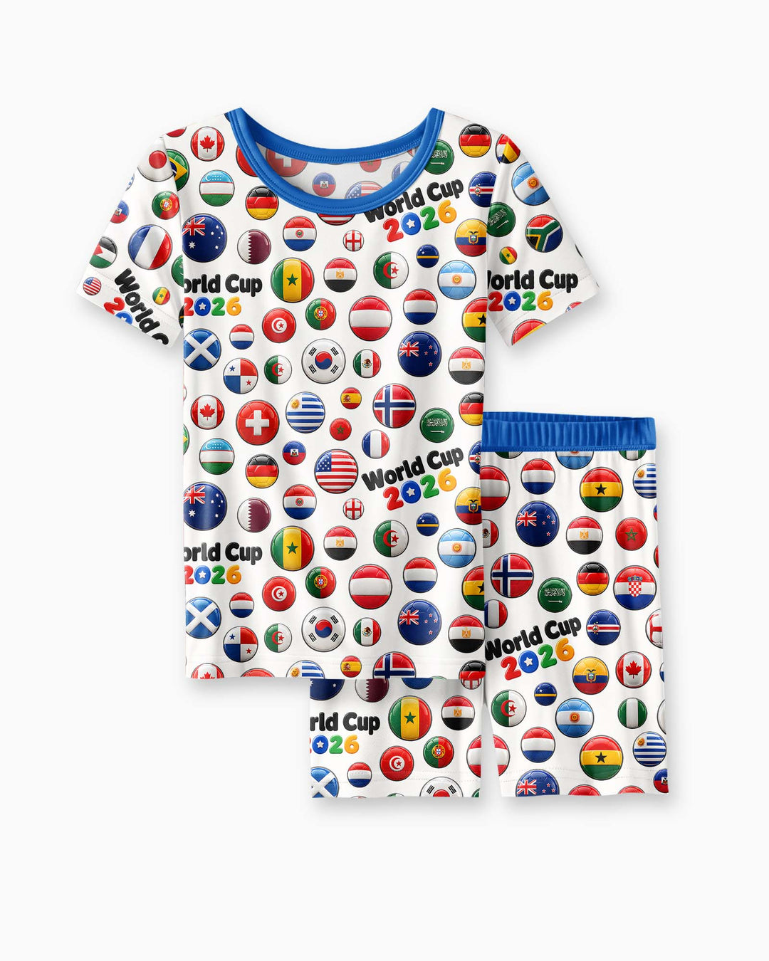 Schlafanzug-Set zweiteilig, kurze Ärmel, kurze Hose, Bambus