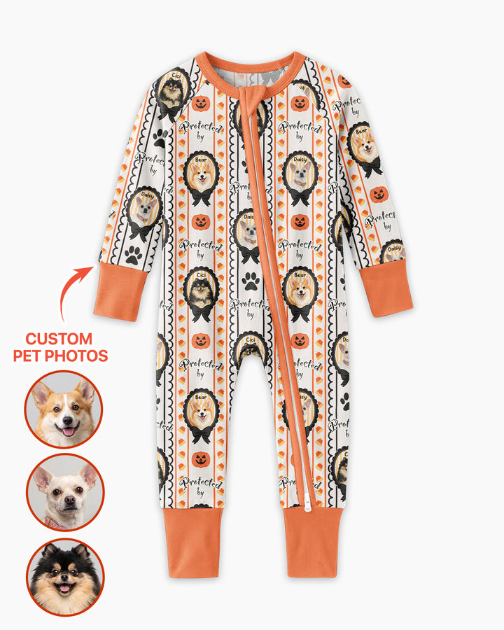 Custom Pet Photos Spooky Protector Bamboo Convertible Zippy