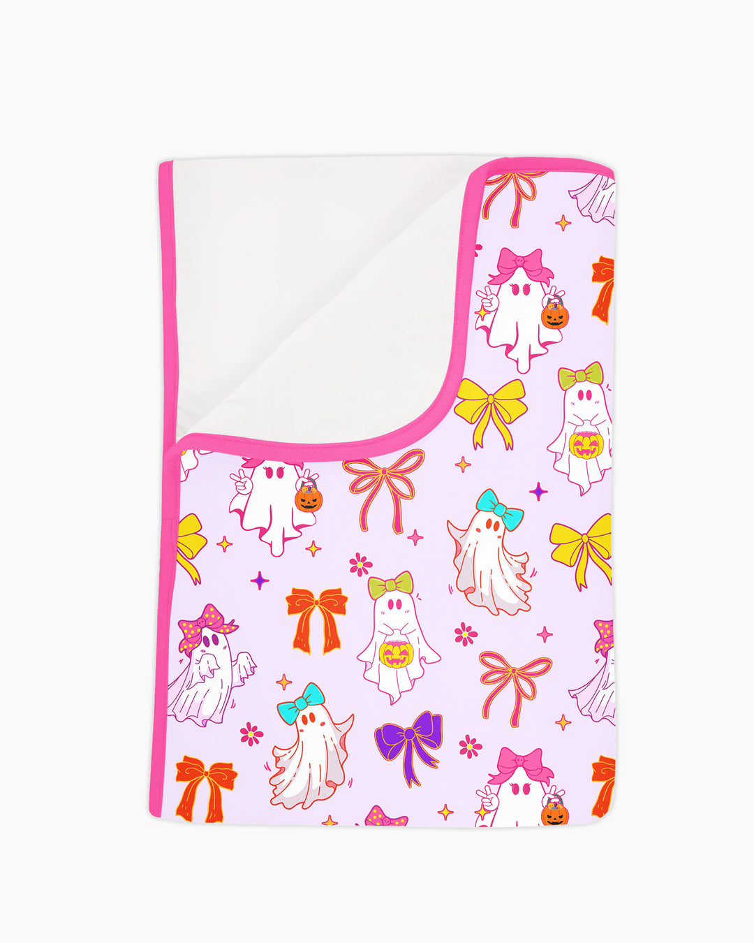 Coquette Ghost & Bow Bamboo Blanket