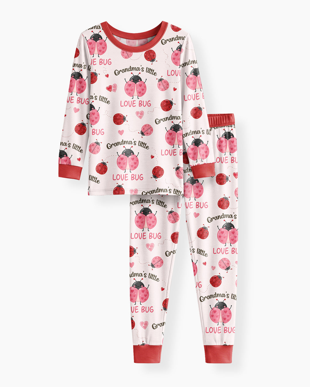 Grandma's Little Love Bug Bamboo Two Piece Long Sleeve Pajama Set