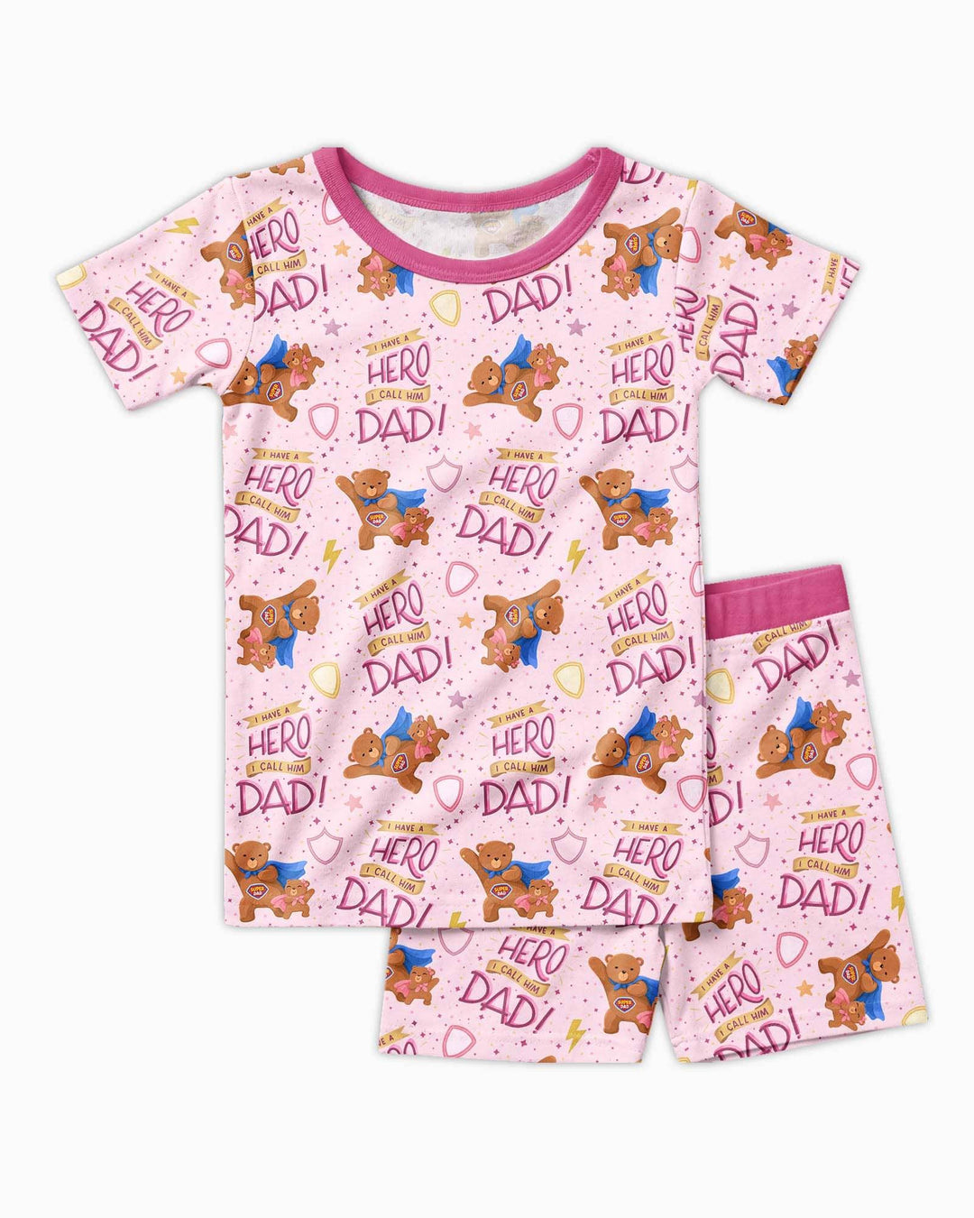 Conjunto de Pijama de Dos Piezas de Bambú con Mangas Cortas y Pantalones Cortos