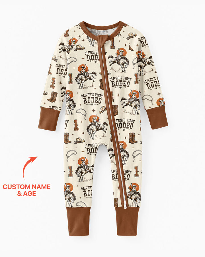 Custom Name Birthday Rodeo Bamboo Convertible Zippy
