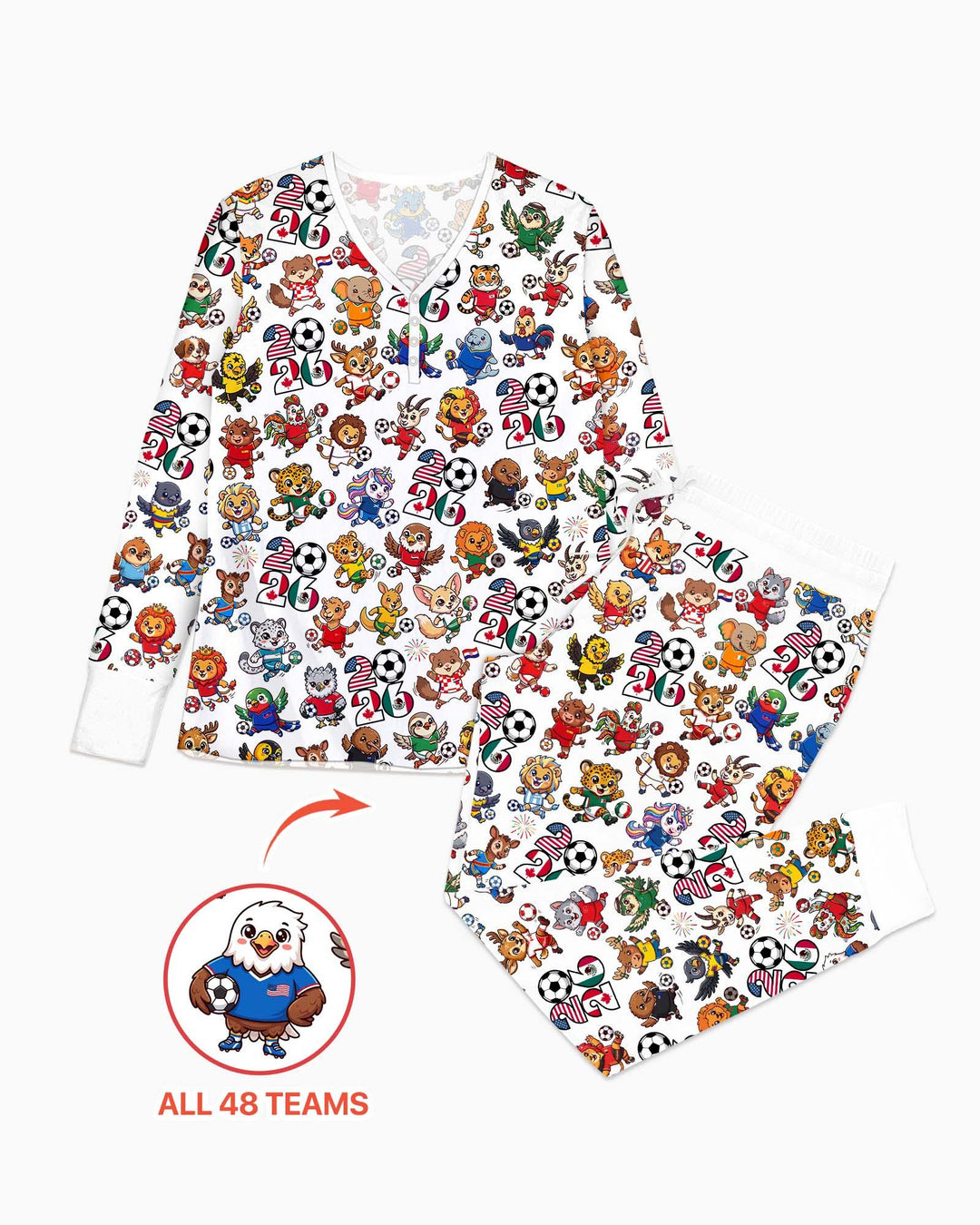 Plantilla de conjunto de pijama de mujer de bambú