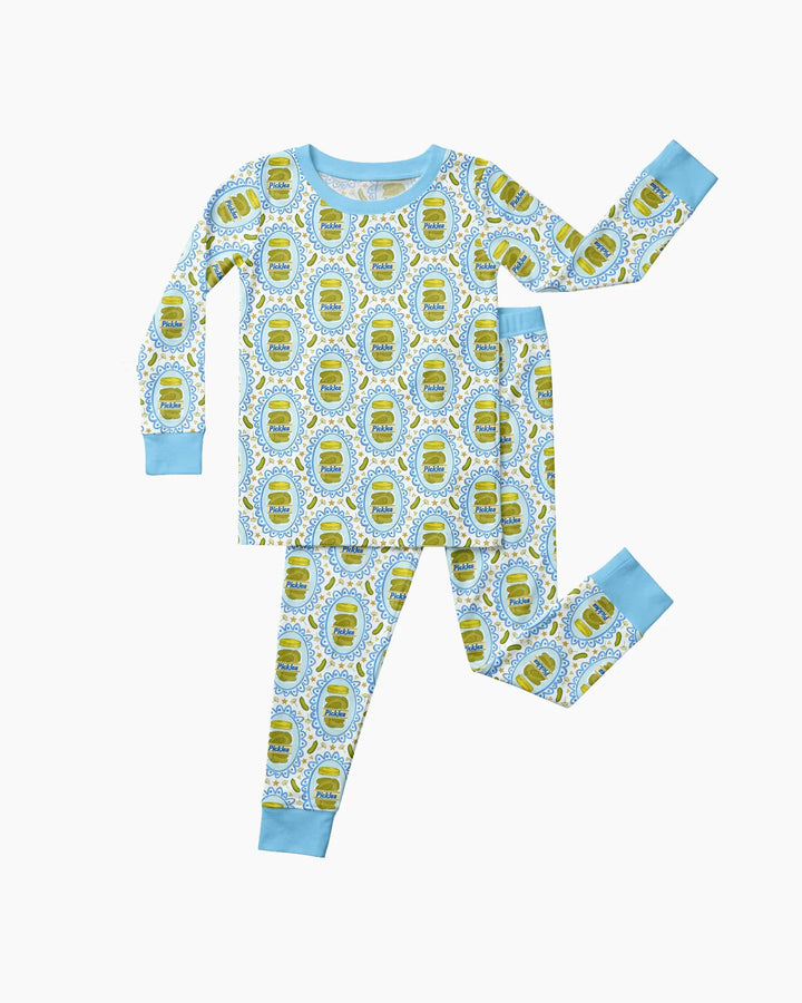 Pickle Coquette Bamboo Two Piece Long Sleeve Pajama Set