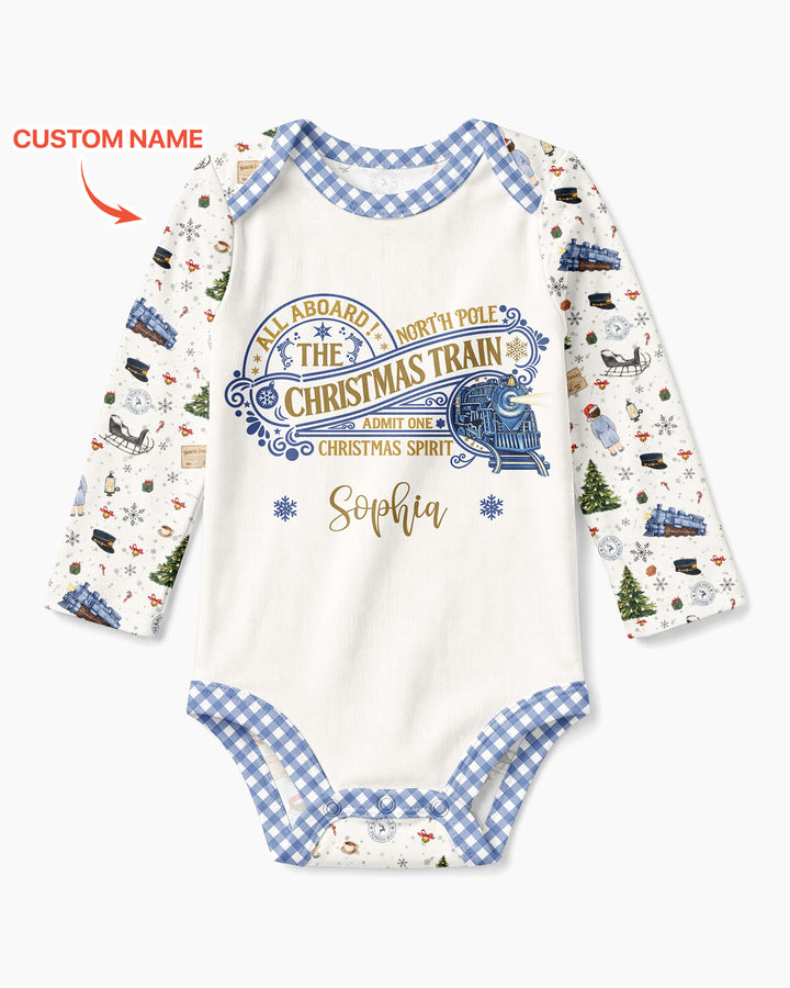 Custom Name North Pole Adventure Bamboo Bodysuit