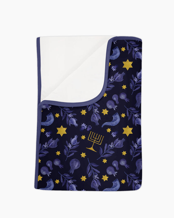 Rosh Hashanah Night Family Matching Bamboo Blanket