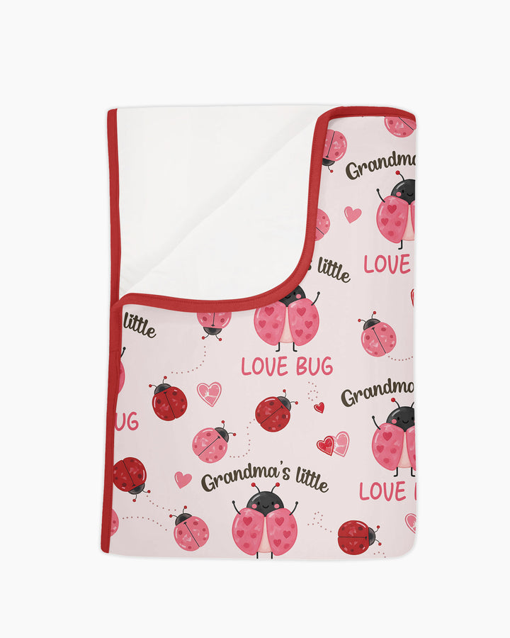 Grandma's Little Love Bug Bamboo Blanket
