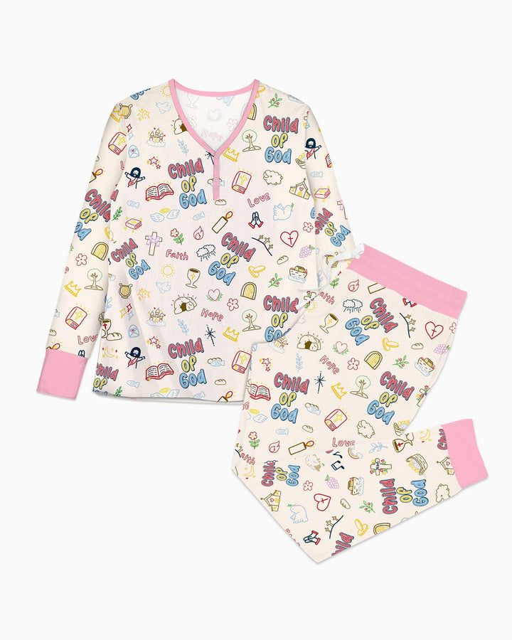 Vorlage Bambus Damen Pyjama Set