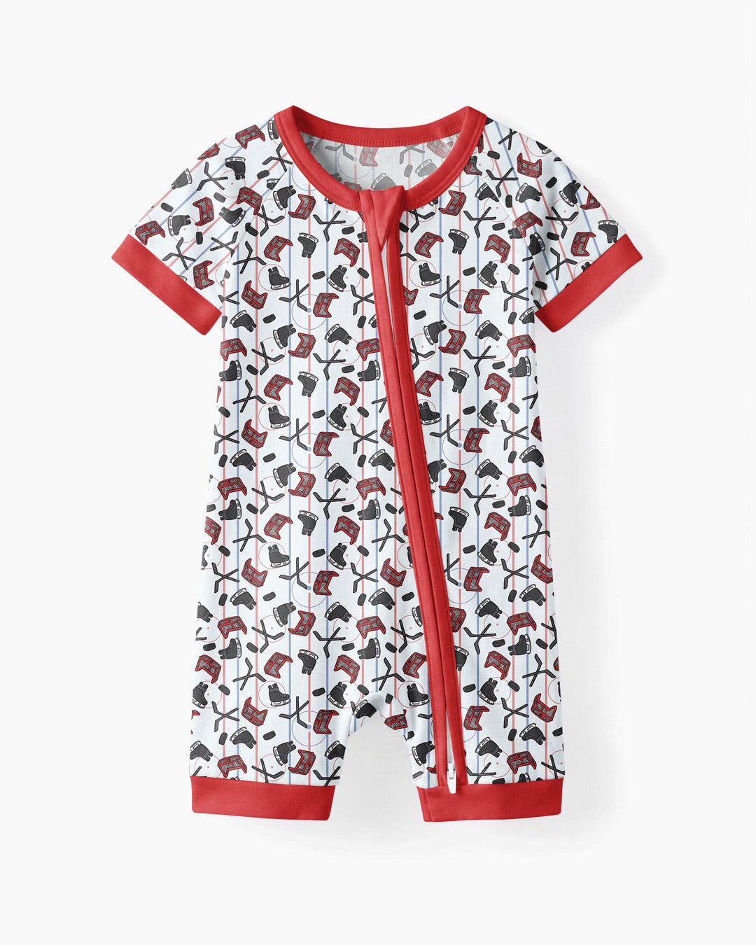 Hockey Rink Bamboo Shorty Zippy