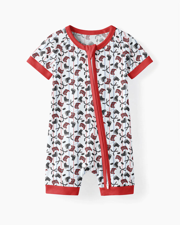 Hockey Rink Bamboo Shorty Zippy