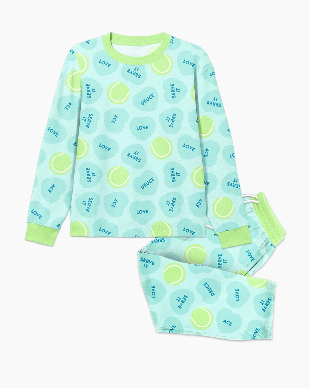 Tennis with Love Bamboo Men's Pajama Set
