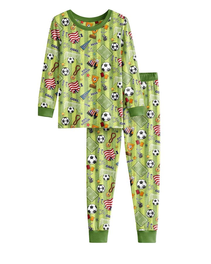 Conjunto de pijama de dos piezas de bambú de manga larga