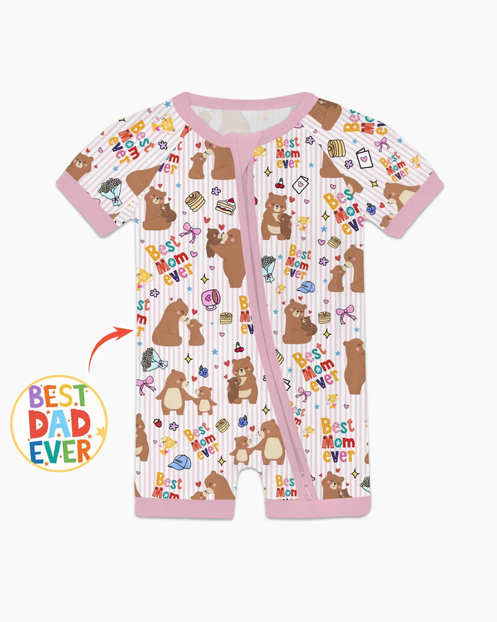 Best Mama Bear Ever Family Matching Shorty Zippy