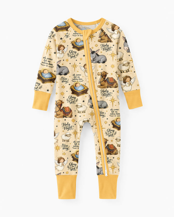 Nativity Christmas Holy Night Bamboo Convertible Zippy