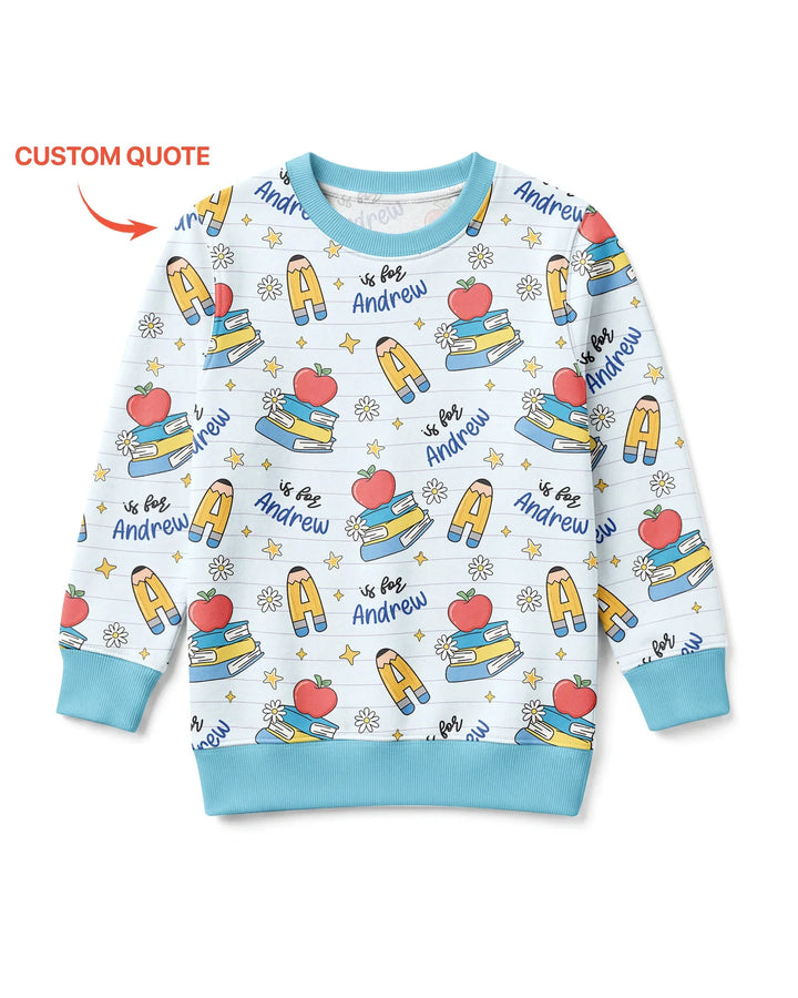 Sudadera de cuello redondo de bambú con plantilla personalizada