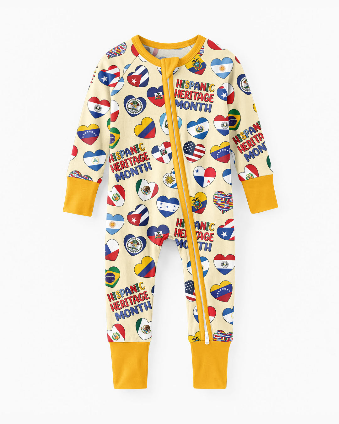 Country Flags Hispanic Heritage Month  Bamboo Convertible Zippy