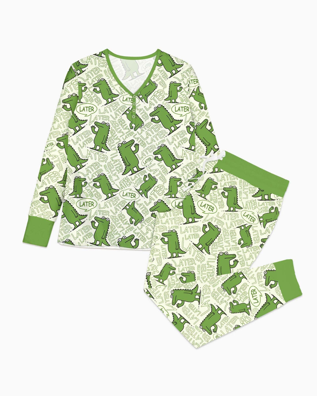 Vorlage Bambus Damen Pyjama Set
